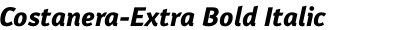 Costanera-Extra Bold Italic